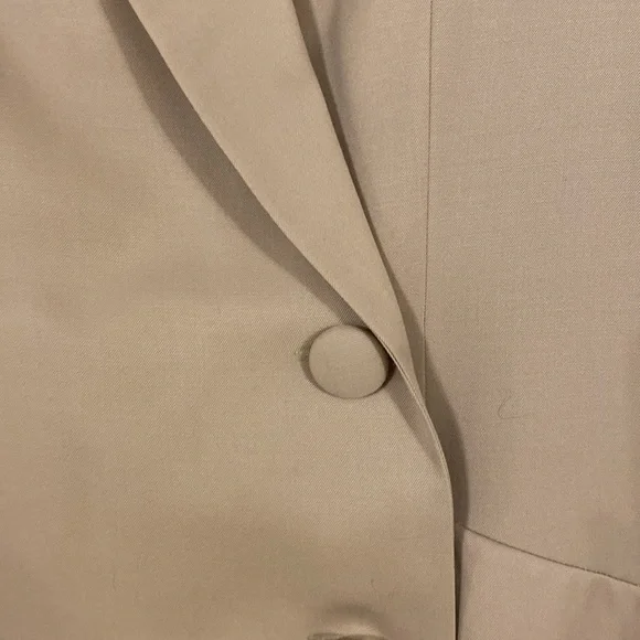 Talbots tan 100% wool coat dress adorable - Picture 2 of 9